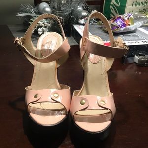Pink & Brown Charles Albert Heels